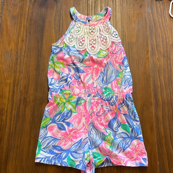 Lilly Pulitzer Romper. Size L 8/10. VGUC - Picture 1 of 3
